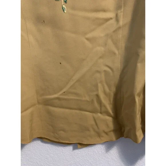 Vintage 1950s The Paddock Shops Suit Western Wear Light Yellow Flowers - Picture 15 of 16